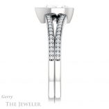 Pear Shaped Forever Brilliant Moissanite Engagement Ring #GTJ1214-pear-fb-w
