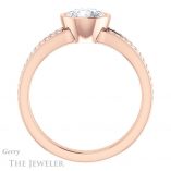 Round Cut Forever One Moissanite Engagement Ring #GTJ1214-round-fo-r 2 Round Cut Forever One Moissanite Engagement Ring #GTJ1214-round-fo-r