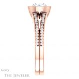 Round Cut Forever One Moissanite Engagement Ring #GTJ1214-round-fo-r 3 Round Cut Forever One Moissanite Engagement Ring #GTJ1214-round-fo-r