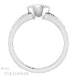Round Cut Forever One Moissanite Engagement Ring #GTJ1214-round-fo-w 2 Round Cut Forever One Moissanite Engagement Ring #GTJ1214-round-fo-w