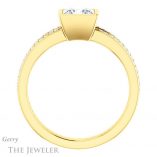 Princess Cut Forever One Moissanite Engagement Ring #GTJ1214-square-fo-y
