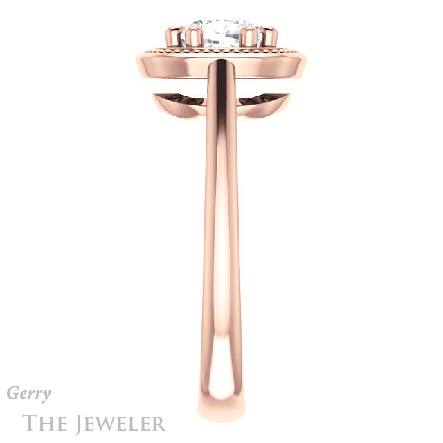 Cushion Cut Forever One Moissanite Engagement Ring #GTJ1215-cushion-fo-r | Gerry The Jeweler Cushion Cut Forever One Moissanite Engagement Ring #GTJ1215-cushion-fo-r