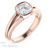 Cushion Cut Forever One Moissanite Engagement Ring #GTJ1216-cushion-fo-r 4 Cushion Cut Forever One Moissanite Engagement Ring #GTJ1216-cushion-fo-r