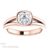 Cushion Cut Forever One Moissanite Engagement Ring #GTJ1216-cushion-fo-r 1 Cushion Cut Forever One Moissanite Engagement Ring #GTJ1216-cushion-fo-r