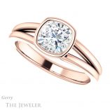 Cushion Cut Forever One Moissanite Engagement Ring #GTJ1216-cushion-fo-r 5 Cushion Cut Forever One Moissanite Engagement Ring #GTJ1216-cushion-fo-r