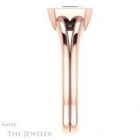 Emerald Cut Forever One Moissanite Engagement Ring #GTJ1216-emerald-fb-r 3 Emerald Cut Forever Brilliant Moissanite Engagement Ring #GTJ1216-emerald-fb-r