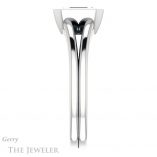 Emerald Cut Forever One Moissanite Engagement Ring #GTJ1216-emerald-fb-w 3 Emerald Cut Forever Brilliant Moissanite Engagement Ring #GTJ1216-emerald-fb-w