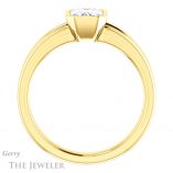 Emerald Cut Forever One Moissanite Engagement Ring #GTJ1216-emerald-fb-y 2 Emerald Cut Forever Brilliant Moissanite Engagement Ring #GTJ1216-emerald-fb-y