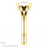 Emerald Cut Forever One Moissanite Engagement Ring #GTJ1216-emerald-fb-y 3 Emerald Cut Forever Brilliant Moissanite Engagement Ring #GTJ1216-emerald-fb-y