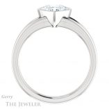 Heart Shaped Forever Brilliant Moissanite Engagement Ring #GTJ1216-heart-fb-w