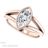 Marquise Cut Forever Brilliant Moissanite Engagement Ring #GTJ1216-marquise-fb-r