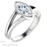 Marquise Cut Forever Brilliant Moissanite Engagement Ring #GTJ1216-marquise-fb-w