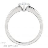 Pear Shaped Forever One Moissanite Engagement Ring #GTJ1216-pear-fb-w 2 Pear Shaped Forever Brilliant Moissanite Engagement Ring #GTJ1216-pear-fb-w