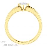 Pear Shaped Forever One Moissanite Engagement Ring #GTJ1216-pear-fb-y 2 Pear Shaped Forever Brilliant Moissanite Engagement Ring #GTJ1216-pear-fb-y