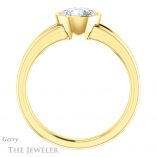 Round Cut Forever One Moissanite Engagement Ring #GTJ1216-round-fo-y 2 Round Cut Forever One Moissanite Engagement Ring #GTJ1216-round-fo-y