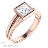 Princess Cut Forever One Moissanite Engagement Ring #GTJ1216-square-fo-r 4 Princess Cut Forever One Moissanite Engagement Ring #GTJ1216-square-fo-r