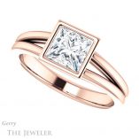 Princess Cut Forever One Moissanite Engagement Ring #GTJ1216-square-fo-r 5 Princess Cut Forever One Moissanite Engagement Ring #GTJ1216-square-fo-r