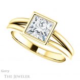 Princess Cut Forever One Moissanite Engagement Ring #GTJ1216-square-fo-y 5 Princess Cut Forever One Moissanite Engagement Ring #GTJ1216-square-fo-y