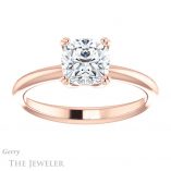 Cushion Cut Forever One Moissanite Engagement Ring #GTJ1220-cushion-fo-r 1 Cushion Cut Forever One Moissanite Engagement Ring #GTJ1220-cushion-fo-r