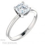 Cushion Cut Forever One Moissanite Engagement Ring #GTJ1220-cushion-fo-w