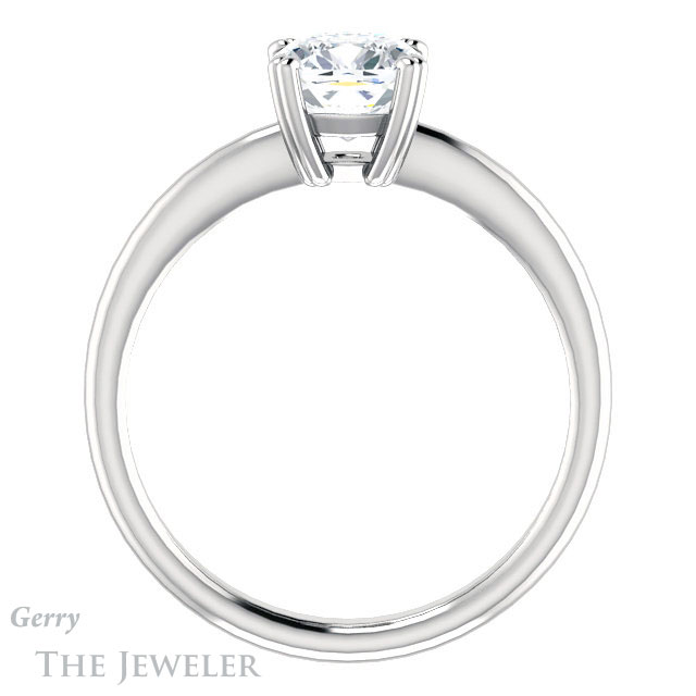 Cushion Cut Forever One Moissanite Engagement Ring #GTJ1220-cushion-fo-w