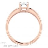 Emerald Cut Forever One Moissanite Engagement Ring #GTJ1220-emerald-fb-r 2 Emerald Cut Forever Brilliant Moissanite Engagement Ring #GTJ1220-emerald-fb-r