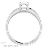 Emerald Cut Forever Brilliant Moissanite Engagement Ring #GTJ1220-emerald-fb-w