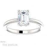 Emerald Cut Forever Brilliant Moissanite Engagement Ring #GTJ1220-emerald-fb-w