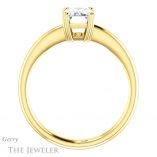Emerald Cut Forever Brilliant Moissanite Engagement Ring #GTJ1220-emerald-fb-y