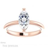 Marquise Cut Forever One Moissanite Engagement Ring #GTJ1220-marquise-fb-r 1 Marquise Cut Forever Brilliant Moissanite Engagement Ring #GTJ1220-marquise-fb-r