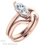 Marquise Cut Forever One Moissanite Engagement Ring #GTJ1220-marquise-fb-r 6 Marquise Cut Forever Brilliant Moissanite Engagement Ring #GTJ1220-marquise-fb-r