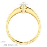Marquise Cut Forever One Moissanite Engagement Ring #GTJ1220-marquise-fb-y 2 Marquise Cut Forever Brilliant Moissanite Engagement Ring #GTJ1220-marquise-fb-y