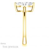 Marquise Cut Forever One Moissanite Engagement Ring #GTJ1220-marquise-fb-y 3 Marquise Cut Forever Brilliant Moissanite Engagement Ring #GTJ1220-marquise-fb-y