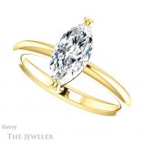 Marquise Cut Forever One Moissanite Engagement Ring #GTJ1220-marquise-fb-y 5 Marquise Cut Forever Brilliant Moissanite Engagement Ring #GTJ1220-marquise-fb-y
