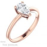 Pear Shaped Forever One Moissanite Engagement Ring #GTJ1220-pear-fb-r 4 Pear Shaped Forever Brilliant Moissanite Engagement Ring #GTJ1220-pear-fb-r