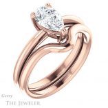 Pear Shaped Forever One Moissanite Engagement Ring #GTJ1220-pear-fb-r 6 Pear Shaped Forever Brilliant Moissanite Engagement Ring #GTJ1220-pear-fb-r