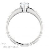 Pear Shaped Forever Brilliant Moissanite Engagement Ring #GTJ1220-pear-fb-w