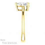 Pear Shaped Forever Brilliant Moissanite Engagement Ring #GTJ1220-pear-fb-y
