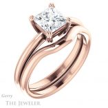 Princess Cut Forever One Moissanite Engagement Ring #GTJ1220-square-fo-r