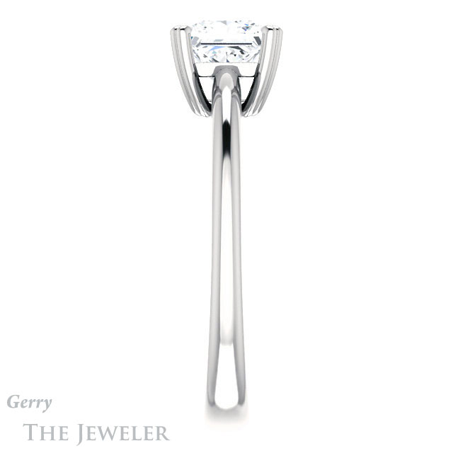 Princess Cut Forever One Moissanite Engagement Ring #GTJ1220-square-fo-w