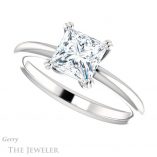 Princess Cut Forever One Moissanite Engagement Ring #GTJ1220-square-fo-w