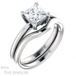 Princess Cut Forever One Moissanite Engagement Ring #GTJ1220-square-fo-w