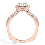 Cushion Cut Forever One Moissanite Engagement Ring #GTJ1221-cushion-fo-r