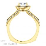 Cushion Cut Forever One Moissanite Engagement Ring #GTJ1221-cushion-fo-y
