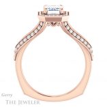 Emerald Cut Forever One Moissanite Engagement Ring #GTJ1221-emerald-fb-r 2 Emerald Cut Forever Brilliant Moissanite Engagement Ring #GTJ1221-emerald-fb-r