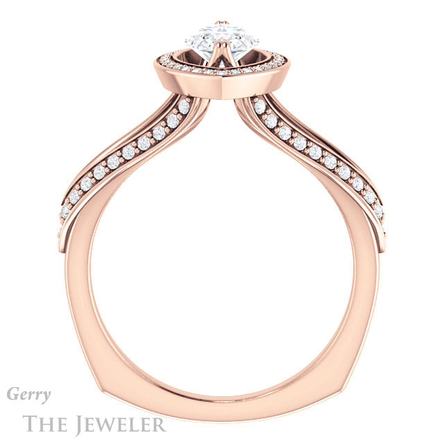 Marquise Cut Forever Brilliant Moissanite Engagement Ring #GTJ1221-marquise-fb-r