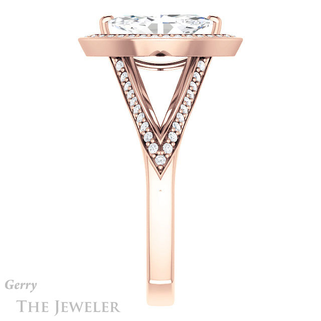 Marquise Cut Forever Brilliant Moissanite Engagement Ring #GTJ1221-marquise-fb-r