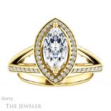 Marquise Cut Forever Brilliant Moissanite Engagement Ring #GTJ1221-marquise-fb-y