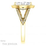 Marquise Cut Forever Brilliant Moissanite Engagement Ring #GTJ1221-marquise-fb-y