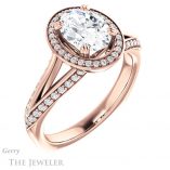 Oval Shaped Forever One Moissanite Engagement Ring #GTJ1221-oval-fo-r 4 Oval Shaped Forever One Moissanite Engagement Ring #GTJ1221-oval-fo-r